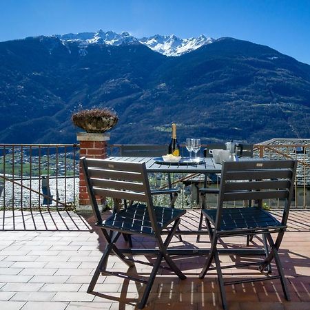 Panoramic Apartment Italian Alps Valtellina Near Sondrio, Tirano Poggiridenti Екстериор снимка