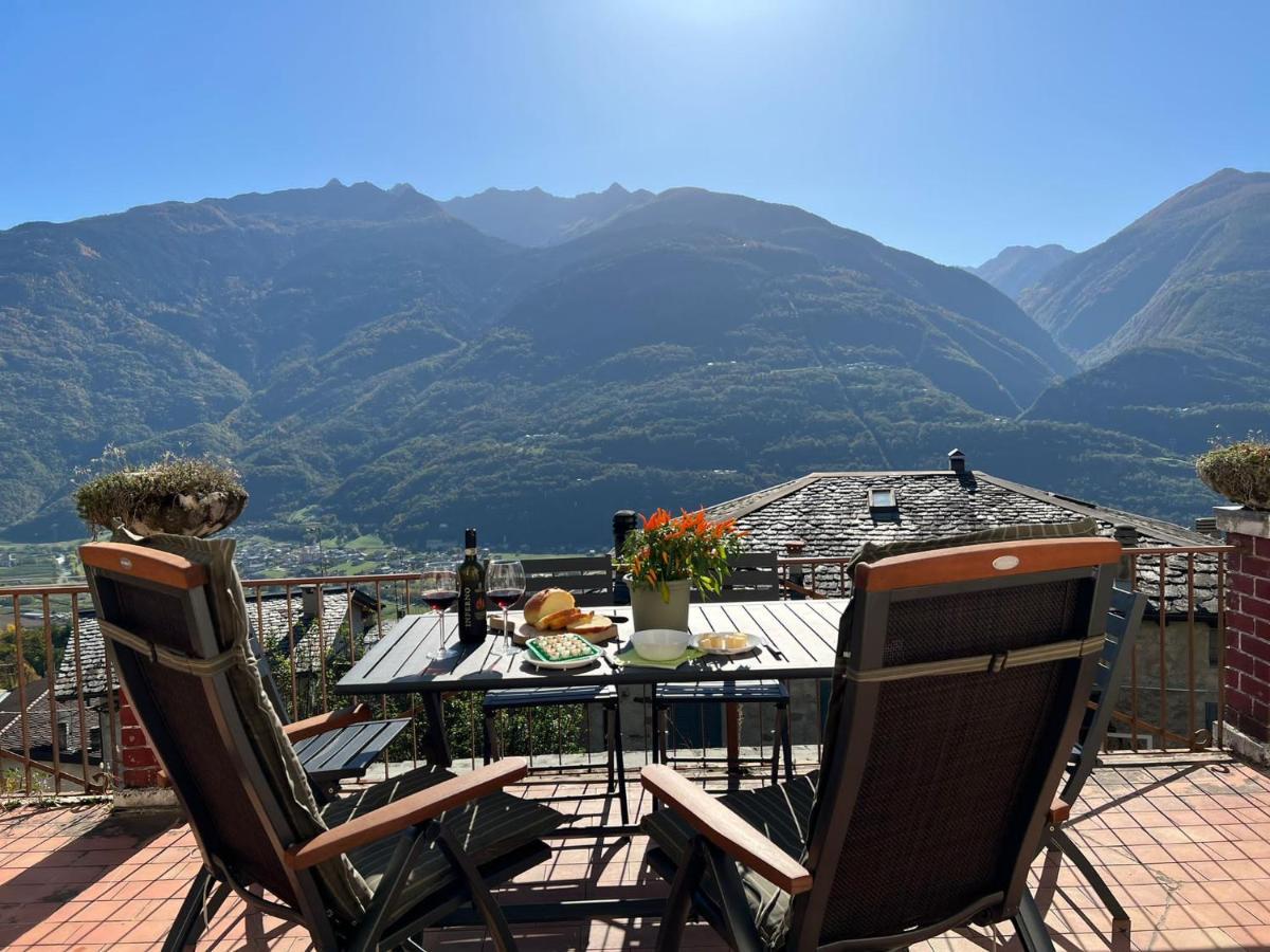 Panoramic Apartment Italian Alps Valtellina Near Sondrio, Tirano Poggiridenti Екстериор снимка