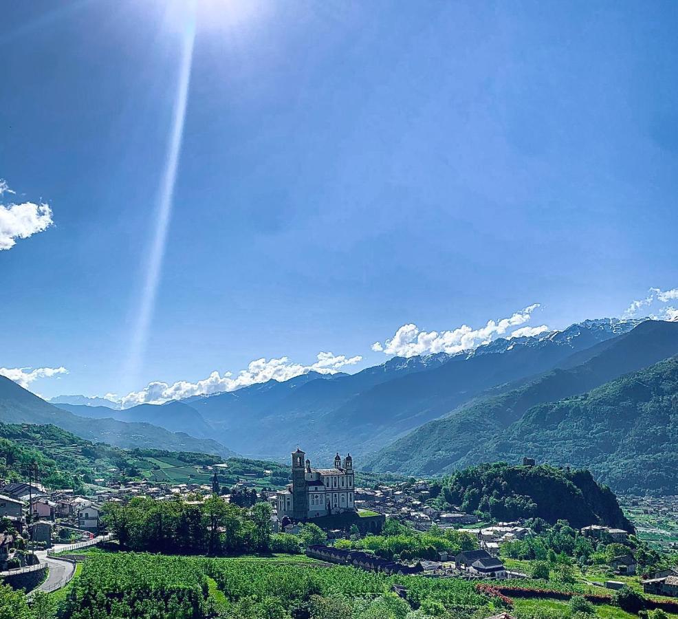 Panoramic Apartment Italian Alps Valtellina Near Sondrio, Tirano Poggiridenti Екстериор снимка
